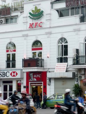 I couldn't resist taking a photo of this KFC in Hanoi.  The Colonel is popular there!
