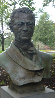 Statue of Washington Irving at Sunnyside.