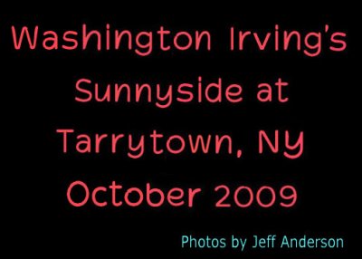 Washington Irving's Sunnyside at Tarrytown, NY cover page.