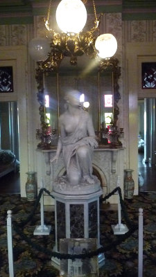 Sculpture by Randolph Rogers by in the Front Hallway. He also designed the Capital doors in Washington, D.C.