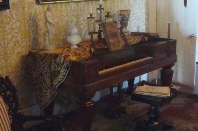 This piano is also original and belonged to Adelicia.