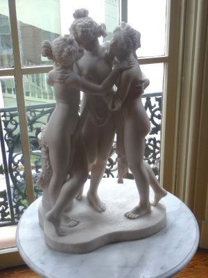 More statuary in the Grand Salon, probably acquired by Adelicia during her grand tour of Europe from 1865-1866.