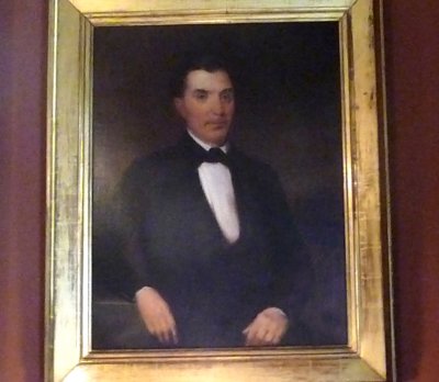 Another portrait in the Family Dining Room of the first husband (who had the money), Isaac Franklin. He looked like Clark Gable!
