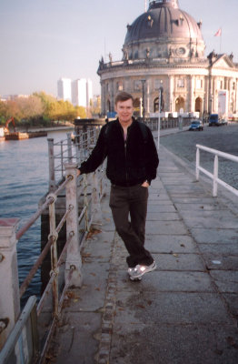 Me striking a dashing pose along the Spree River in Berlin.