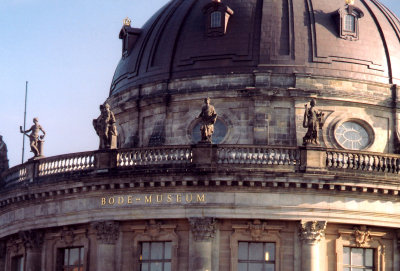 Close-up of the dome of the BODE-Museum (one of several museums on the so-called Museum Island in Berlin).