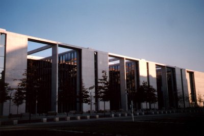 The Federal Chancellery was built (1990's) when Berlin became the capital city of the reunified country.