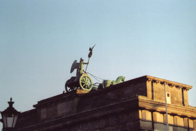 The Quadriga sculpture was stolen by Napoleon, but triumphantly returned after the Battle of Waterloo.