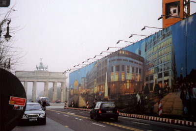 The Brandenburg Gate as seen from Unter den Linden (the grandest street in Berlin).