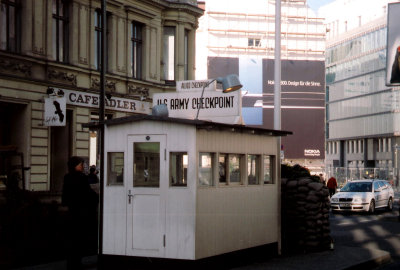 In 1961, the U.S. military opened a crossing point into E. Berlin known as Checkpoint Charlie.