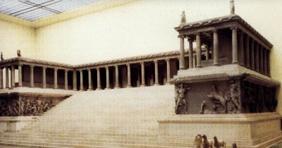 Reconstructed Pergamon Altar, a wonder of the ancient world (dedicated to Zeus and Athena).