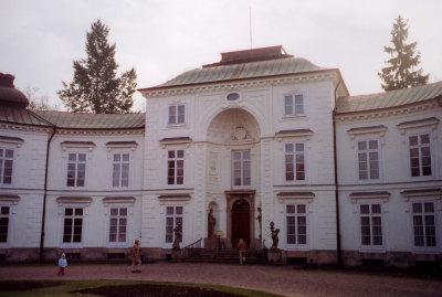 Myslewicki Palace in Royal Lazienki Park was built from 1775-1778.