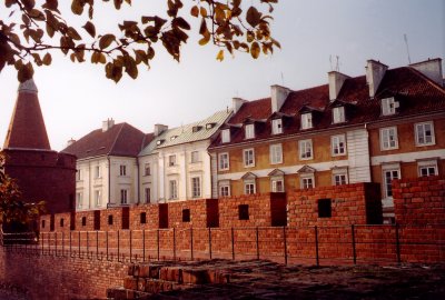 This part of the fortified wall divided Old Town and New Town in Warsaw.