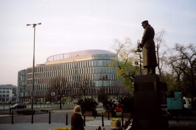 Statue of Jozef Piludski (the 20th century Polish leader) in Piludski Square off of the Royal Way.