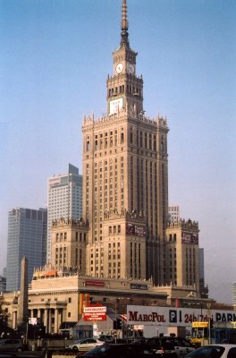 The Palace of Culture and Science was a gift from Soviet bloc countries in the 1950's.