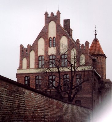 Interesting Gothic-style building in Old Town in Torun.