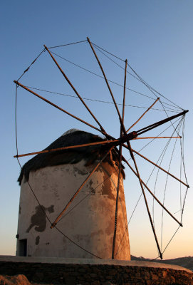 windmill-sunset