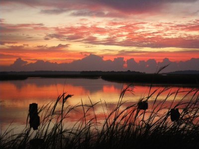 October Dawn over  the Marsh