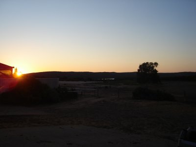 Sunset on the ranch.JPG