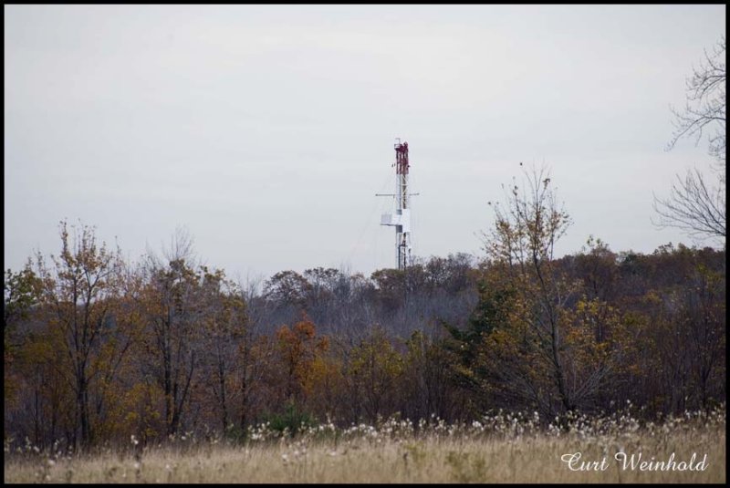 Drilling rig setup in Clinton County by Anadarko