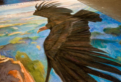California Condor and it's Chick.  Katie & Barry O'Neill;  O'Neill's Fine Art Studio