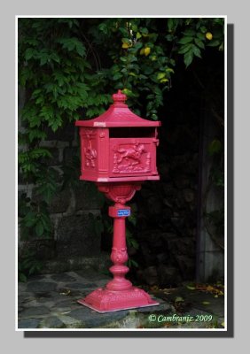 Pink letterbox