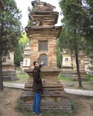 Katherine in the ancient burial ground