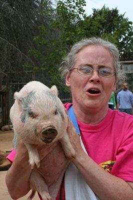 Yes, it's 'me' Holding a Piggy!!