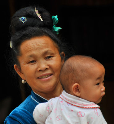 Miao woman with Baby