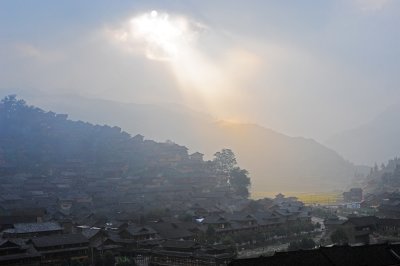 Morning in Xijiang Miao Village