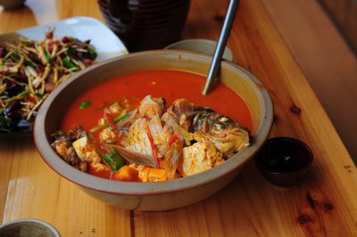 Xijiang Miao famous Fish in Tomato Soup dish