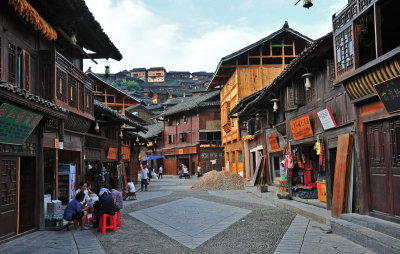 Xijiang Miao Village - Typical street scene