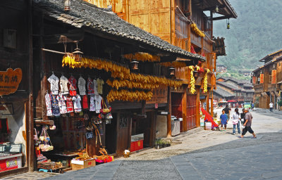 Xijiang Miao Village Street Scene