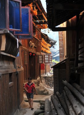 Xijiang Miao Village - Typical Alley