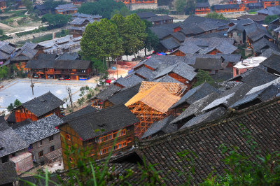 Xijiang Miao Village - a surveyor's nightmare