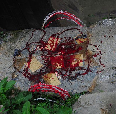 Xijiang Miao Village - Sacrifial ritual