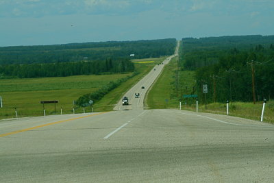 Heading west towards Pigeon Lake