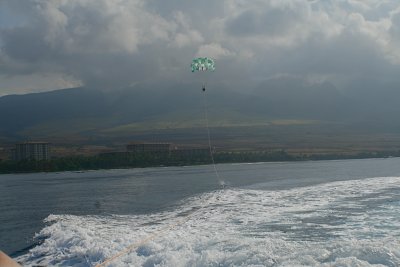 Flying high over Ka'anapali Beach
