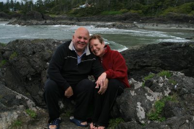 Helen & Rick.....on the rocks.....literally....:o)