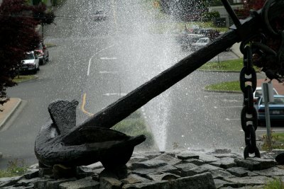 Old anchor fountain