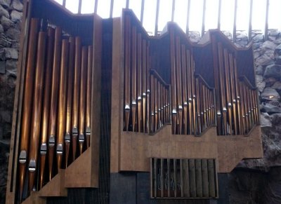 Pipe Organ in the Temppeliaukio Rock Church, Helsinki