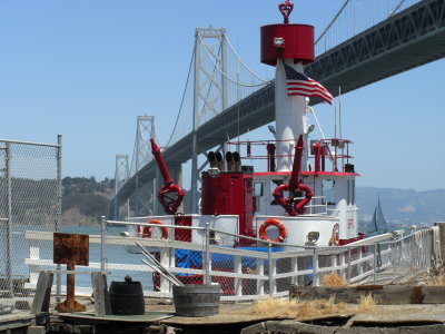 The fireboat that saved San Francisco from the 1989 Loma Prieta fire and earthquake when the fire hydrants failed.