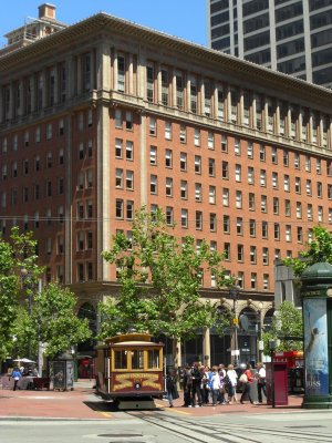 Union Pacific Railway Building and California St. Cable Car