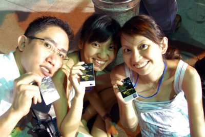 Company for the evening. Wife, sis-in-law, bf.
