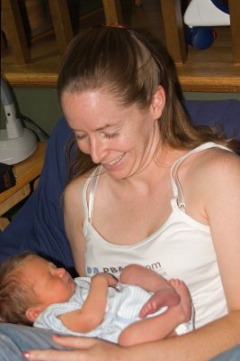 Four Days Old  - With Aunt Christina