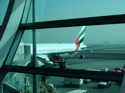 Emirates flight to Paris