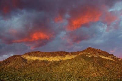 Fire In The Sky Over Pass Mountain 81461