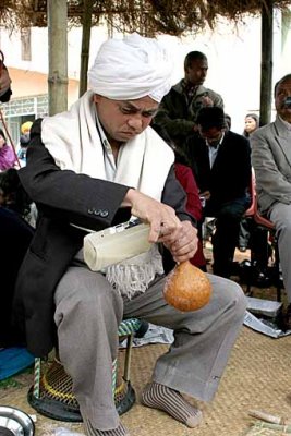 New rice wine for each part of the ceremony