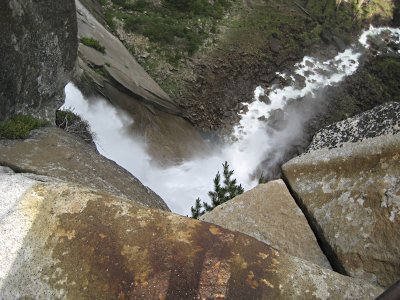 Looking down the Nevada Falls