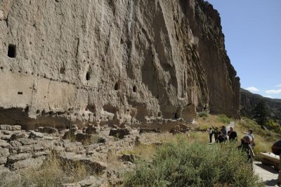 Long House along the cliffs