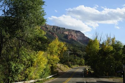 The highway thru Jemez Springs